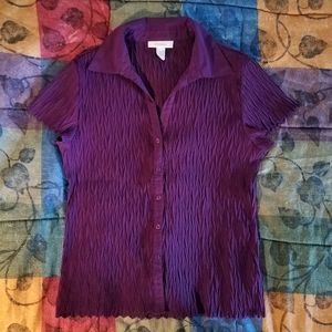 Collared button up blouse